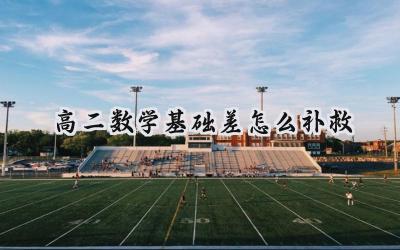 高二数学基础差怎么补救？