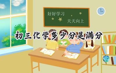 初三化学满分是多少？插图