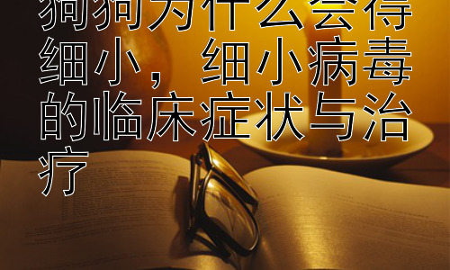 狗狗为什么会得细小，细小病毒的临床症状与治疗插图