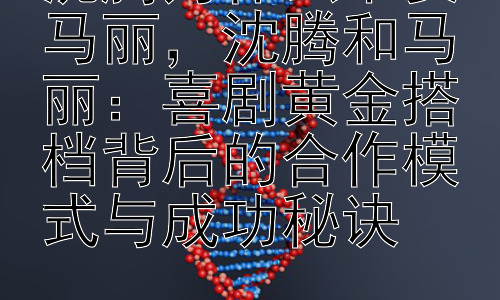 沈腾为什么不娶马丽，沈腾和马丽：喜剧黄金搭档背后的合作模式与成功秘诀插图