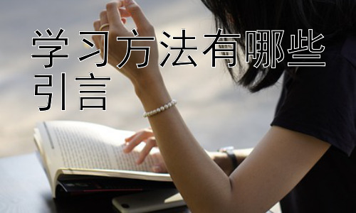 学习方法有哪些引言，  高效学习的误区与应对策略插图