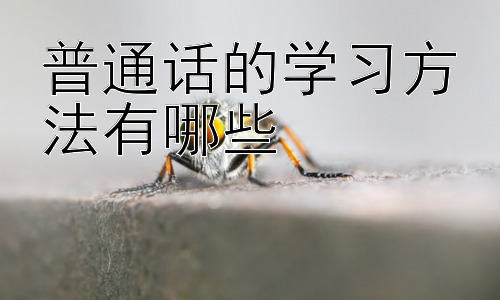 普通话的学习方法有哪些，普通话学习中的常见问题及解决方法插图