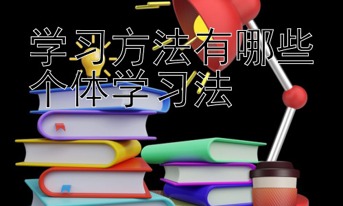 学习方法有哪些个体学习法，不同学习风格的个体学习法策略插图