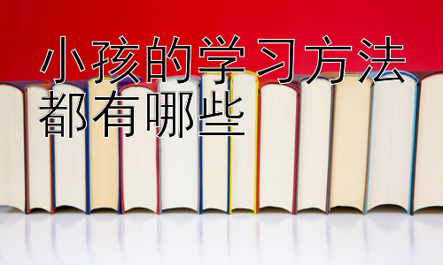 小孩的学习方法都有哪些，不同年龄段孩子的学习方法差异插图