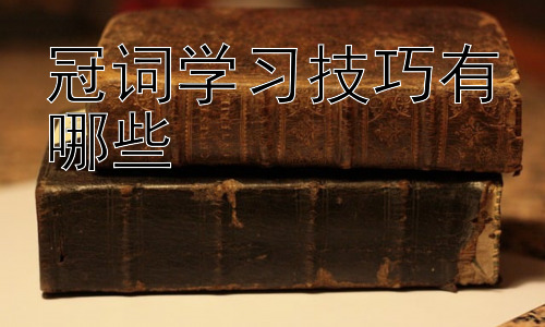 冠词学习技巧有哪些，冠词学习中的常见误区及纠正方法插图