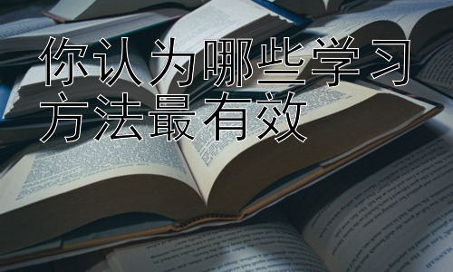 你认为哪些学习方法最有效， 提升学习效率的辅助工具和策略插图