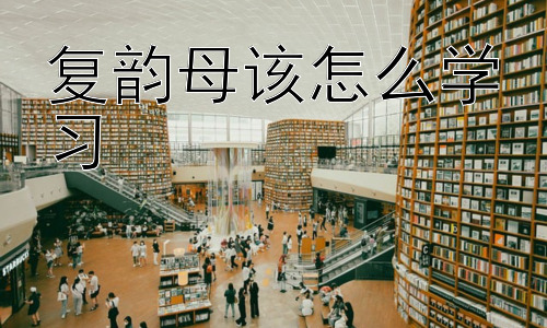 复韵母该怎么学习，复韵母学习中的常见问题及解决策略插图