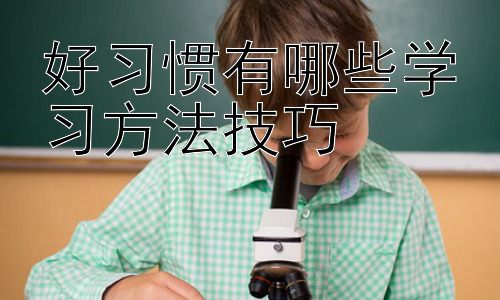 好习惯有哪些学习方法技巧，不同学习风格的学习方法技巧插图
