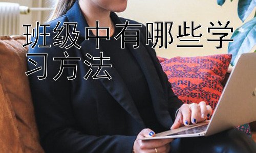 班级中有哪些学习方法，不同学习风格下的学习方法选择插图