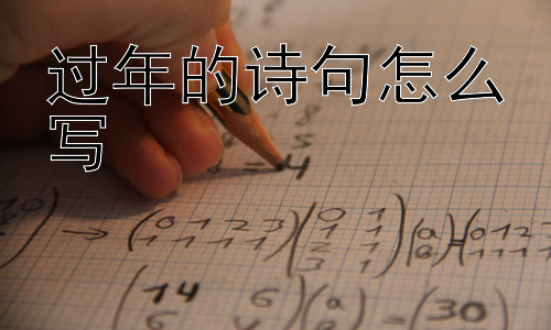 过年的诗句怎么写，  新年诗句的创作技巧：意象的选择与情感的升华插图