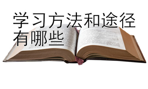 学习方法和途径有哪些， 提升学习效率的实用技巧插图