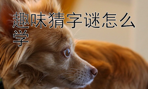 趣味猜字谜怎么学，字谜创作的乐趣与技巧插图
