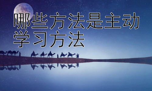 哪些方法是主动学习方法， 主动学习真的适合所有人吗？插图