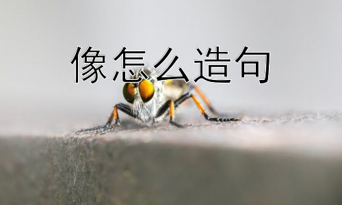 像怎么造句， 为什么有那么多“像”的用法？插图