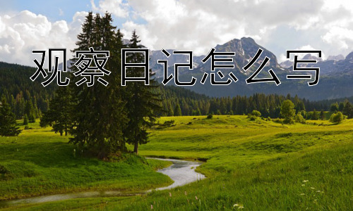 观察日记怎么写，写观察日记有没有什么进阶技巧？插图