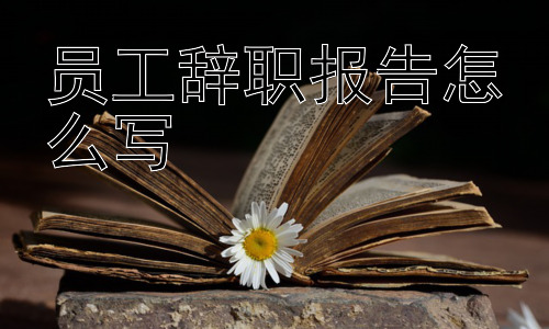 员工辞职报告怎么写，辞职之后，有哪些需要注意的事项？插图