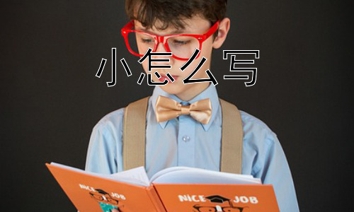 小怎么写， 为什么“小”字如此重要？插图
