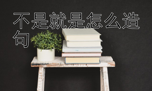 不是就是怎么造句， 不是…就是…可以用于其他场景吗？插图