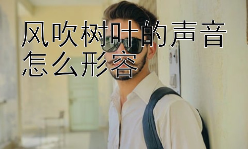 风吹树叶的声音怎么形容，风吹树叶的声音真的可以治愈吗？-图片1