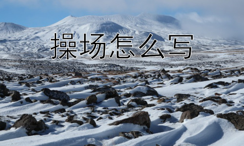 操场怎么写，操场的构成与功能插图