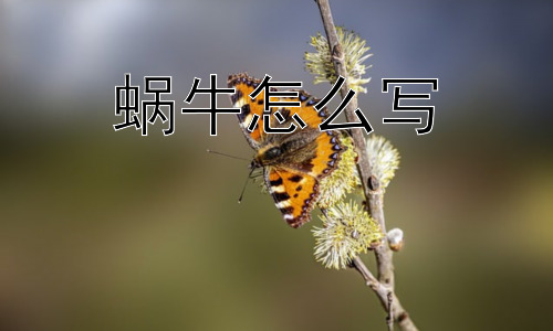 蜗牛怎么写， 为什么蜗牛不是“牛”，却叫“蜗牛”？插图