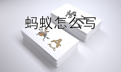 蚂蚁怎么写，蚂蚁为什么这么团结？插图