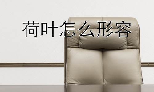 荷叶怎么形容，为什么人们如此喜爱用荷叶来表达情感？插图
