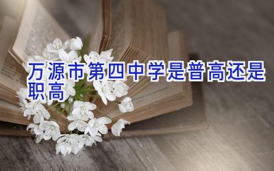 万源市第四中学是普高还是职高插图