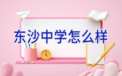 东沙中学怎么样插图