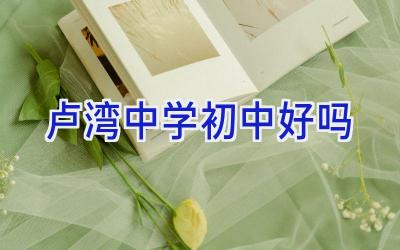 卢湾中学初中好吗插图