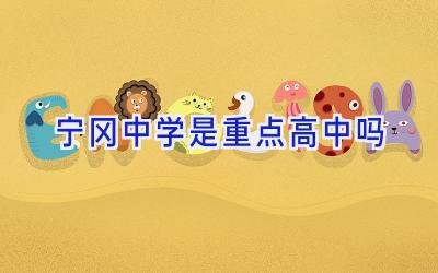 宁冈中学是重点高中吗插图