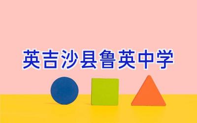 英吉沙县鲁英中学插图