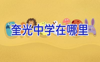 奎光中学在哪里插图