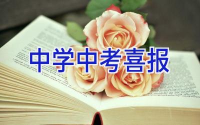 中学中考喜报插图