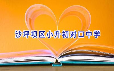 沙坪坝区小升初对口中学插图