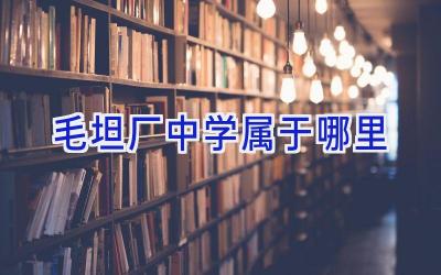 毛坦厂中学属于哪里插图