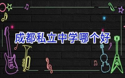 成都私立中学哪个好插图