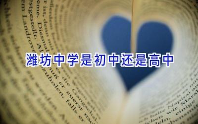 潍坊中学是初中还是高中插图