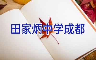田家炳中学成都插图