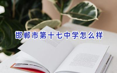邯郸市第十七中学怎么样插图
