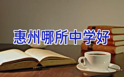 惠州哪所中学好插图