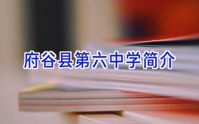 府谷县第六中学简介插图