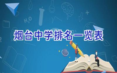 烟台中学排名一览表插图
