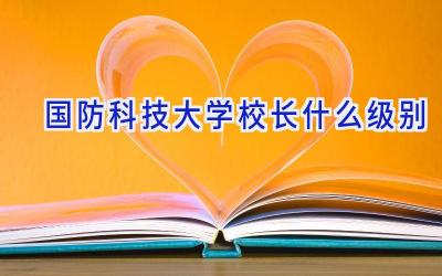 国防科技大学校长什么级别插图