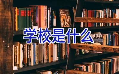 学校是什么插图