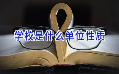 学校是什么单位性质插图