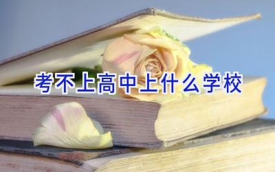 考不上高中上什么学校插图