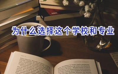 为什么选择这个学校和专业插图