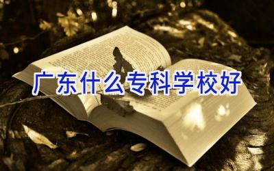 广东什么专科学校好插图