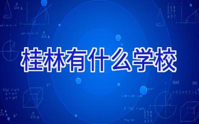 桂林有什么学校插图